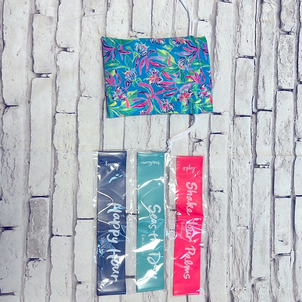 NWOT Lily Pulitzer resistance band and bag